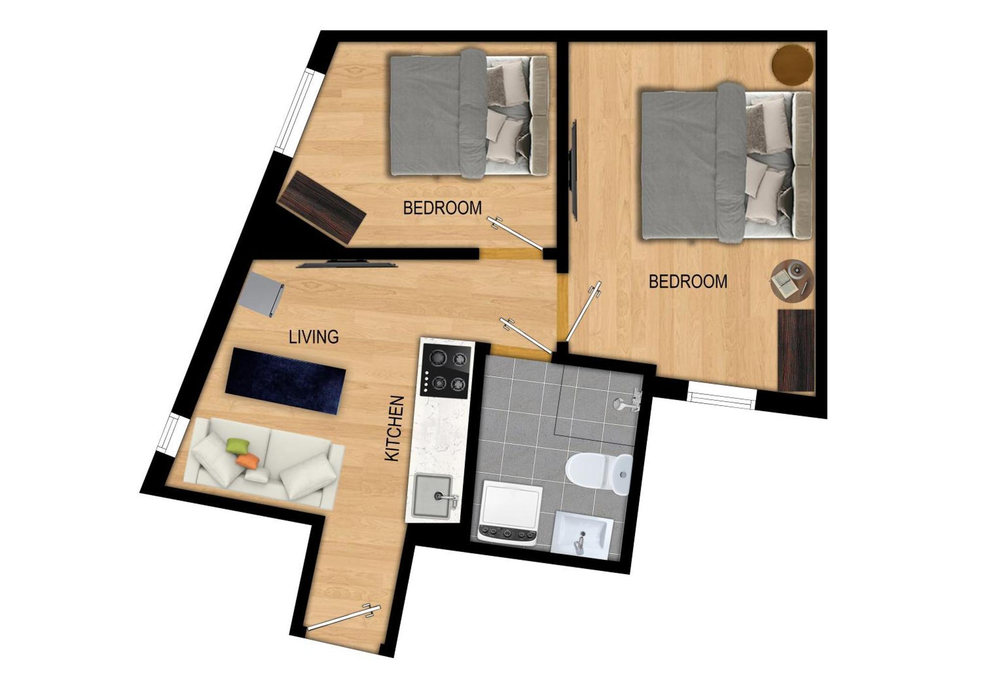 Appartement King Bed - Renovated 2024 - 2Br Behind Bryggen à Bergen Extérieur photo